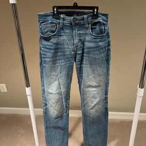 American-eagle Men's Blue and Navy Jeans